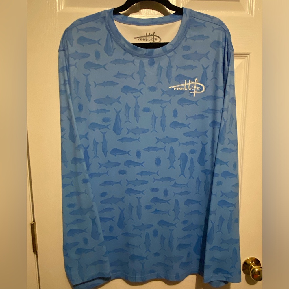 NWOT Reel Life UV Defender Performance Fishing Shirt Men’s Size XXL